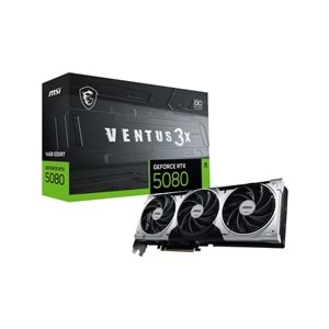 MSI GEFORCE RTX5080 16G VENTUS 3X OC 16GB GDRR7 256BIT 1XHDMI 3XDP Ekran Kartı