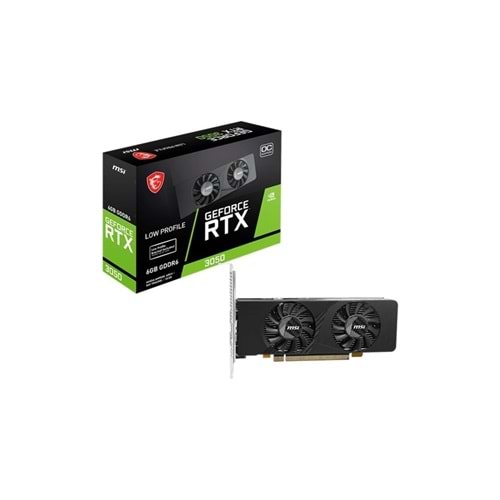 MSI GEFORCE RTX3050 LP E 6G OC 6GB GDDR6 96BIT 1XDP 2XDP Ekran Kartı