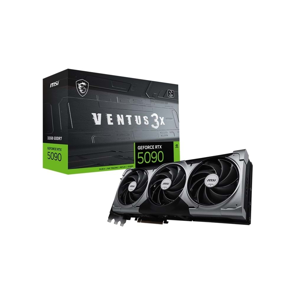 MSI GEFORCE RTX5090 32G VENTUS 3X 32GB GDDR7 512BIT 1XHDMI 3XDP Ekran Kartı