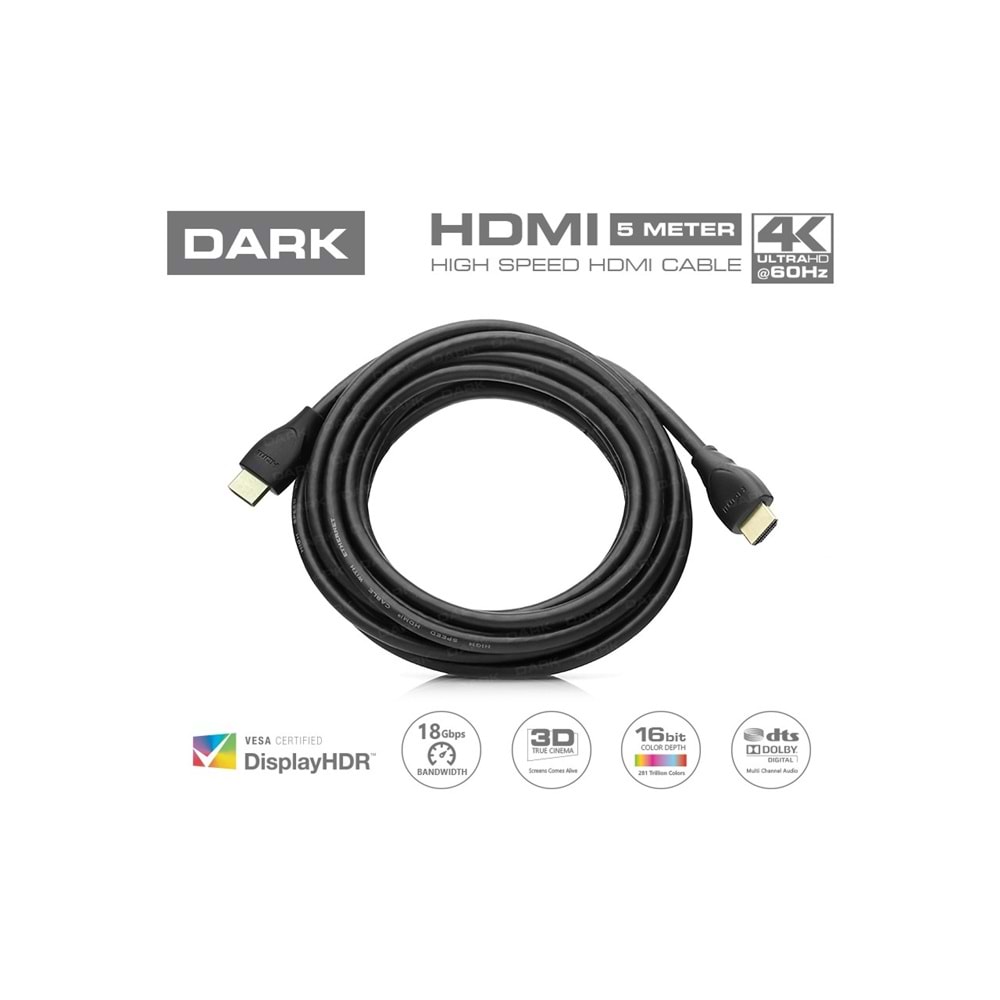 DARK DK-HD-CV20L500 5M 18G HDMI 2.0 Kablo