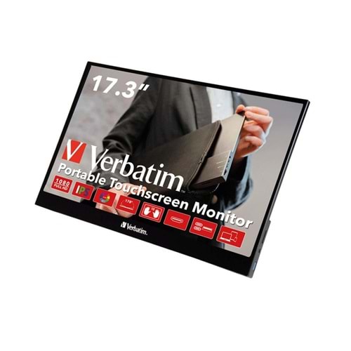 VERBATIM 49593 17.3 1920 x 1080 Full Hd Dokunmatik Taşınabilir Monitör