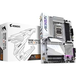 Gigabyte B650E-A-STEALTHICE B650E-A-STEALTH-ICE 8000MHz OC DDR5 AM5 M.2 HDMI DP ATX Anakart