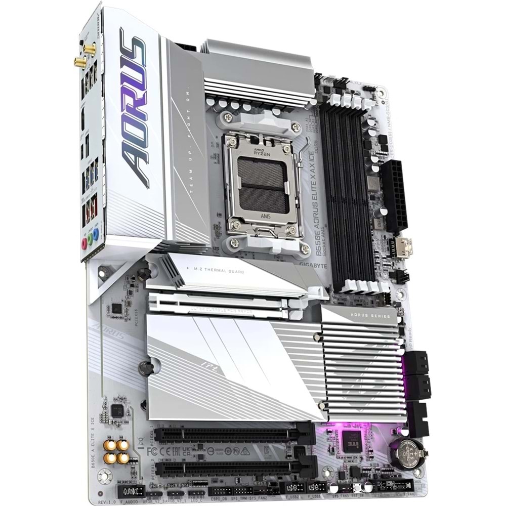 Gigabyte B650E-A-STEALTHICE B650E-A-STEALTH-ICE 8000MHz OC DDR5 AM5 M.2 HDMI DP ATX Anakart