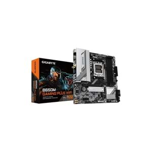 Gigabyte B650M-GAM-PLUS-WF B650M-GAM-PLUS-WF 8000MHz OC DDR5 AM5 M.2 HDMI DP Micro-ATX Anakart