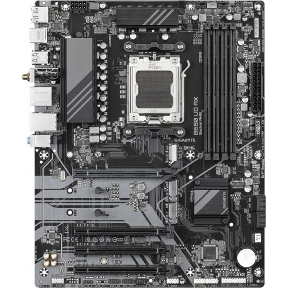 Gigabyte B650-UD-AX B650-UD-AX 8000MHz OC DDR5 AM5 M.2 HDMI DP MicroATX Anakart