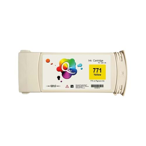 HP B6Y10A No 771 775ml Sarı Kartuş