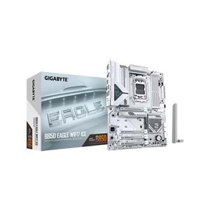 Gigabyte B850-EAGLEWF7ICE B850-EAGLEWF7ICE 8200MHz OC DDR5 AM5 M.2 WIFI7 HDMI DP ATX Anakart