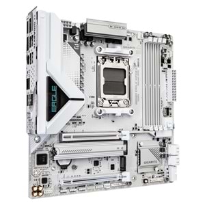 Gigabyte B850M-EAG-WF6EICE B850M-EAG-WF6EICE 8200MHz OC DDR5 AM5 M.2 HDMI DP WIFI6 MicroATX Anakart