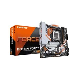 Gigabyte B850M-FORCE-WF6E B850M-FORCE-WF6E 9600MHz OC DDR5 AM5 M.2 HDMI DP Micro-ATX Anakart