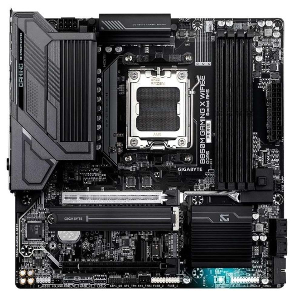 Gigabyte B850M-GAM-X-WF6E B850M-GAM-X-WF6E 8200MHz OC DDR5 AM5 M.2 HDMI DP MicroATX Anakart