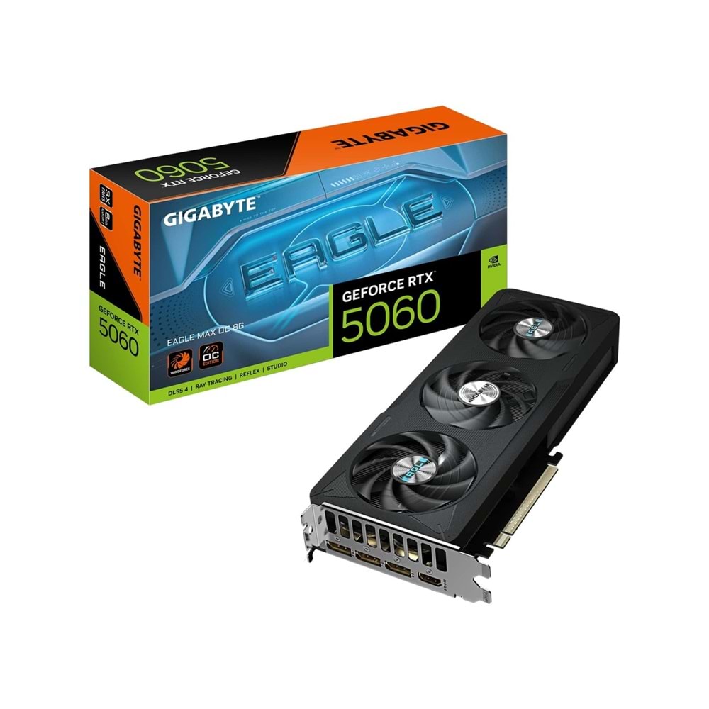 Gigabyte GVN5060EAGMAXOC8GD VGA RTX5060 EAGLE MAX OC 8GB 128B GDDR7 DP-HDMI EKRAN KARTI