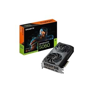 Gigabyte GV-N5060WF2OC-8GD VGA RTX5060 WINDFORCE 2 OC 8GB 128B GDDR7 DP-HDMI EKRAN KARTI