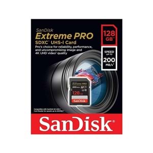 Sandisk SDSDXXD-128G-GN4IN 128GB Extreme PRO SDCX UHS-I 200MB/s SD Card