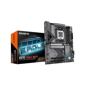 Gigabyte X870-EAGLE-WIFI7 X870-EAGLE-WIFI7 8200MHz OC DDR5 AM5 M.2 HDMI DisplayPort ATX Anakart