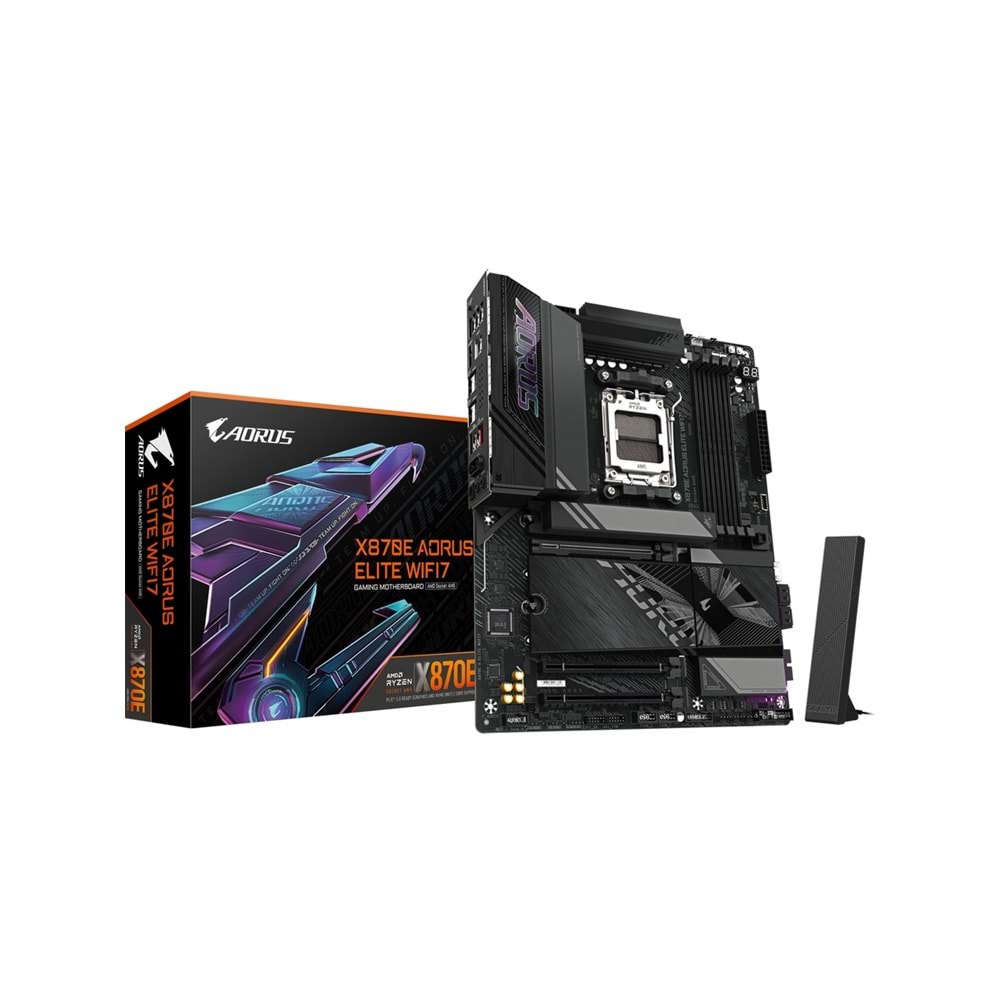 Gigabyte X870E-AORUS-MASTER X870E-AORUS-MASTER 8600MHz OC DDR5 AM5 M.2 HDMI DisplayPort ATX Anakart