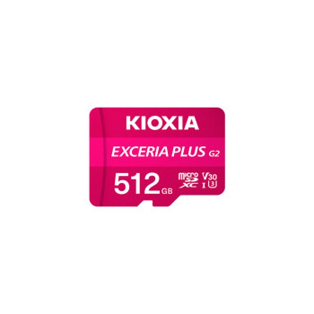 KIOXIA EXCERIA 512GB PLUS G2 MICRO SDXC 4K 100/MB/s LMPL2M512GG2