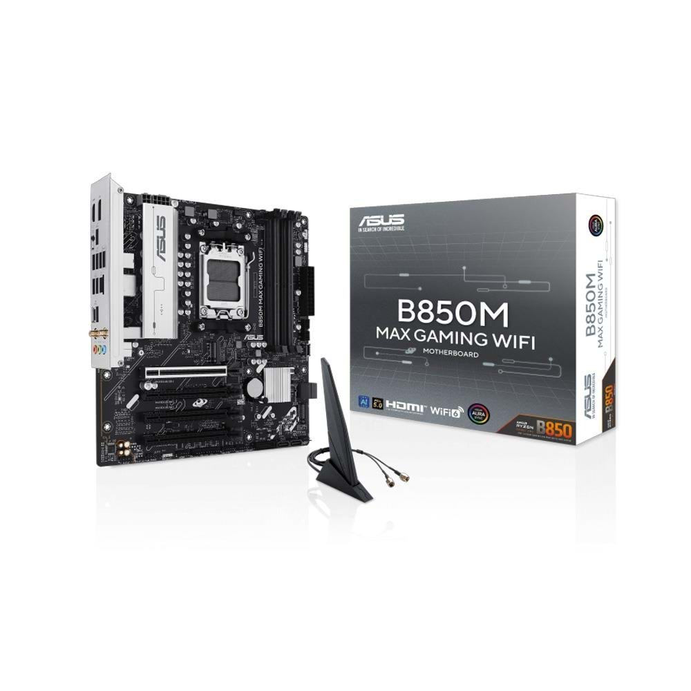 Asus B850M MAX Gaming WIFI AM5 DDR5 8000MHZ(OC) mATX HDMI ANAKART