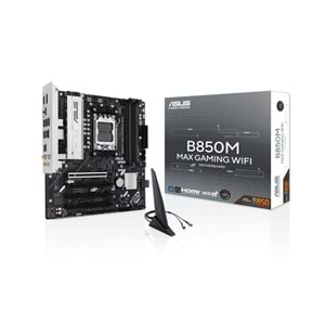 Asus B850M MAX Gaming WIFI AM5 DDR5 8000MHZ(OC) mATX HDMI ANAKART