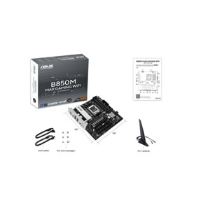 Asus B850M MAX Gaming WIFI AM5 DDR5 8000MHZ(OC) mATX HDMI ANAKART