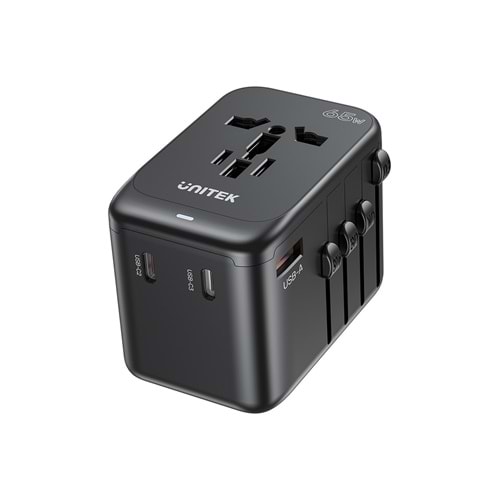Unitek 65W Universal Travel Adaptör (P1122ABK01)
