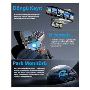 PRUVEEO D90-4CH FHD WI-FI GPS + 128GB SD Kart Kame
