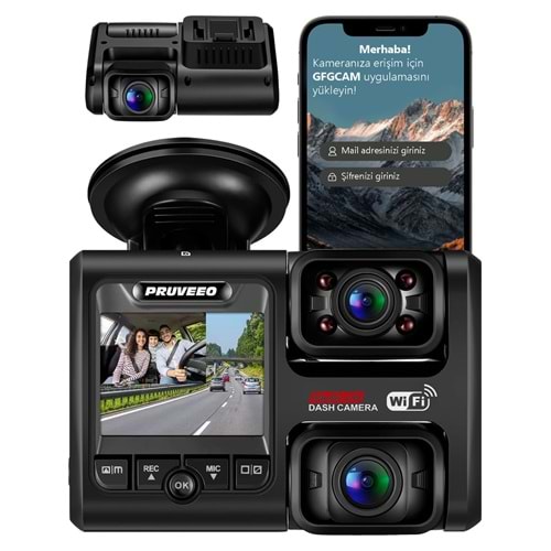 PRUVEEO D30 WI-FI 4K Araç Kamerası