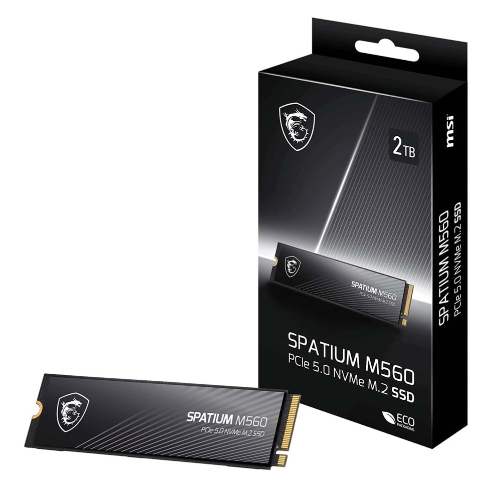 MSI SPATIUM 2TB M560 PCIE 5.0 NVME M2 10300/8700MB/s