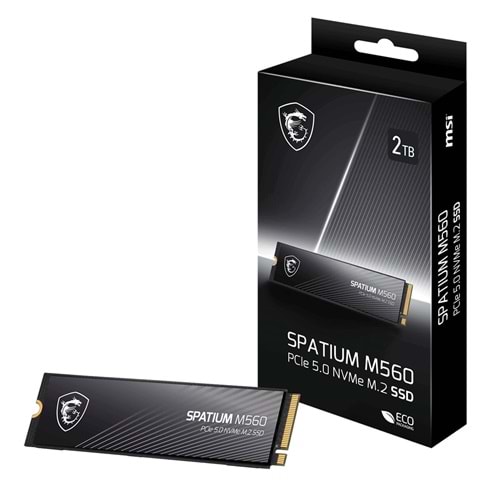 MSI SPATIUM 2TB M560 PCIE 5.0 NVME M2 10300/8700MB/s