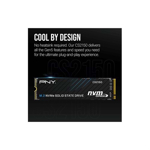PNY CS2150 2TB 10200/8500 NVMe PCIe Gen5x4 M.2 SSD (M280CS2150-2TB-TB)