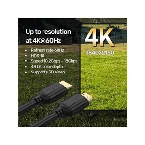 Unitek HDMI2.0 Kablo 15MT 4K&60Hz (C11079BK-15M)