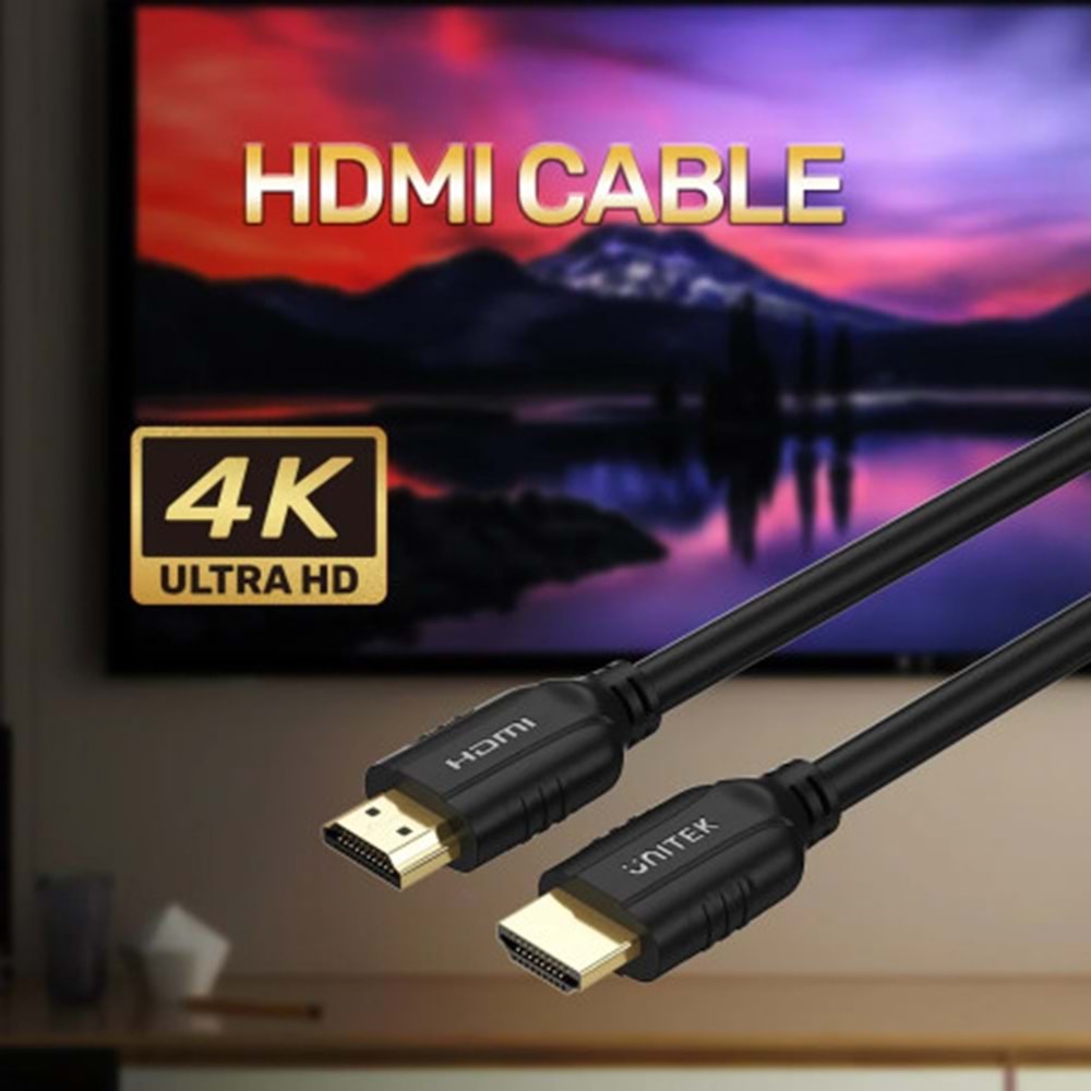 Unitek HDMI2.0 Kablo 10MT 4K&60Hz (C11079BK-10M)