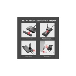 Unitek USB-C TO M.2 NVME+SATA III DÖNÜŞTÜR(S1232A)