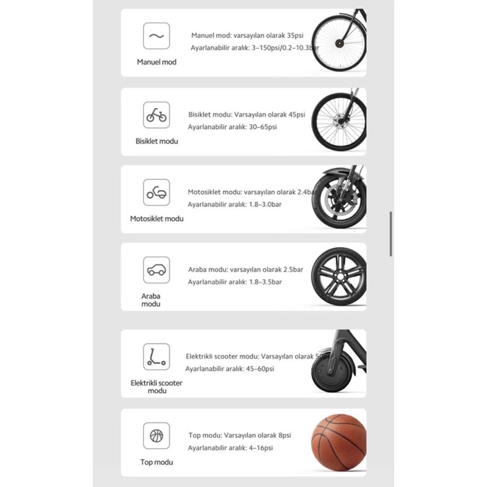 XIAOMI TASINABILIR ELEKTRIKLI HAVA KOMPRESORU 2