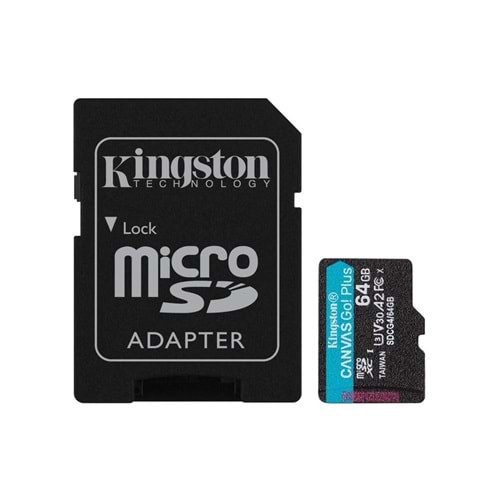 Kingston 64GB mSDXC CanvasGo+ 200MB SDCG4/64GB