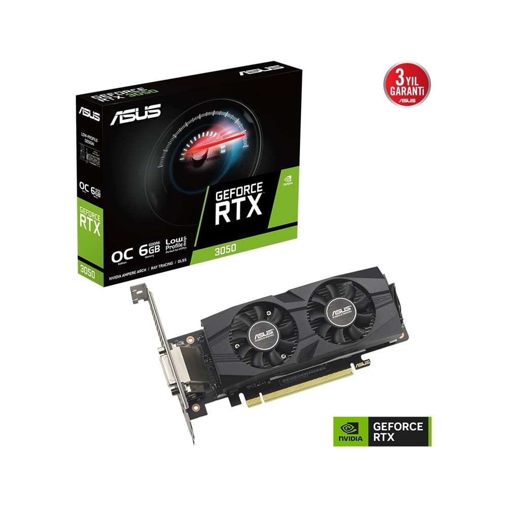 Asus GeForce RTX 3050 6GB LP BRK OC 96Bit