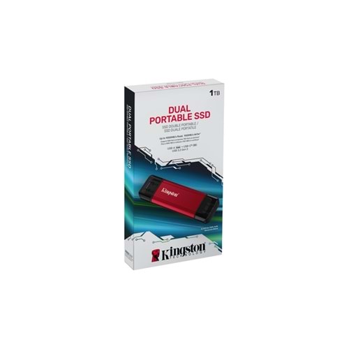 Kingston 1TB USB-A & USB-C Taşınabilir SSD