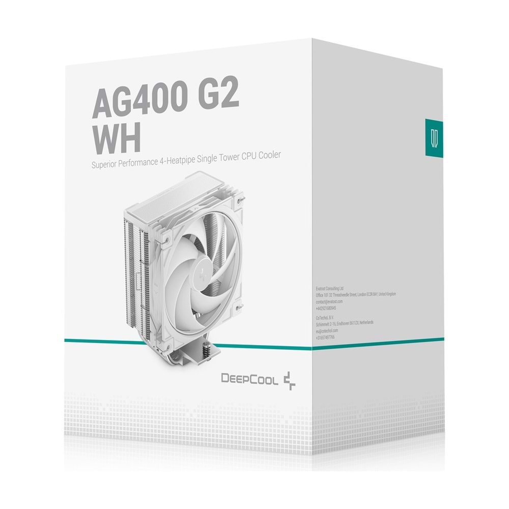 DeepCool 120mm Hava Soğutucu Beyaz (AG400-G2-WH)
