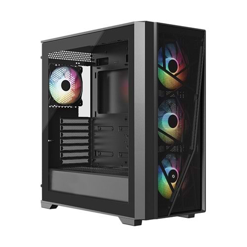 Frisby TUNDRA 750W (6x ARGB Fan) 80+Bronze Gaming Kasa (FC-9585G)
