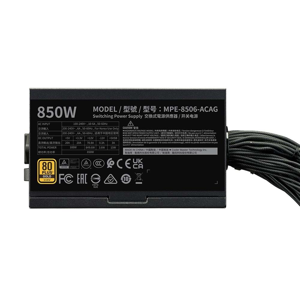 Cooler Master 850W 80+ (Elite 681) ARGB Siyah ATX