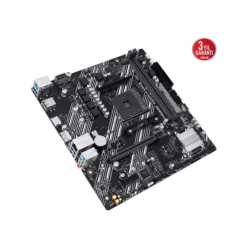 Asus PRIME A520M-K ARGB AMD A520 DDR4 5100 M2 HDMI/DP PCI 3.0 AM4 Anaka