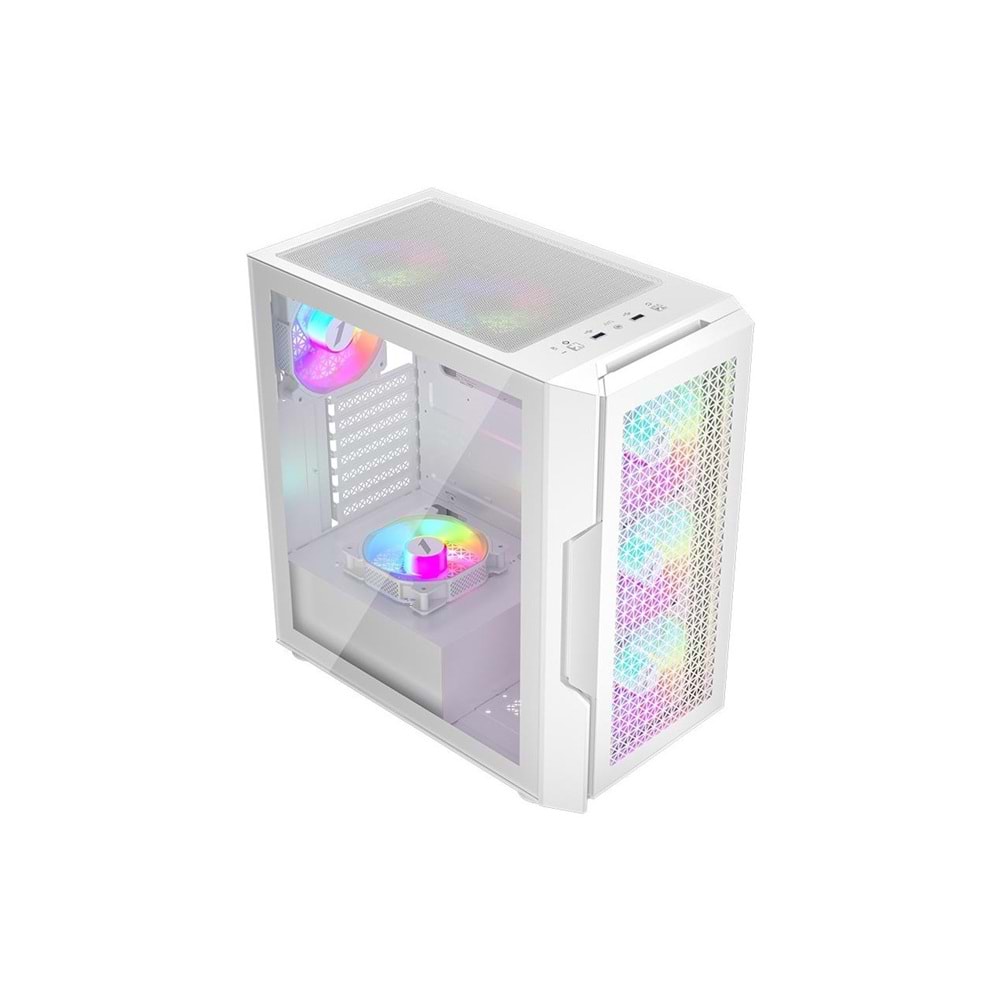 1ST Player TRILOBITE T7 650W 80+ARGB MESH 4x12cm Fan Temperli Cam USB3.0 ATX Byz
