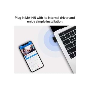 Tp-Link Mercusys MA14N AX300 Nano 287Mbps Wi-Fi USB Adaptör