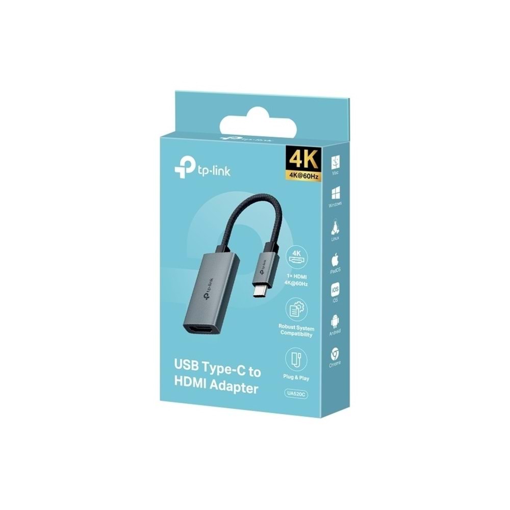 Tp-Link UA520C 4K 60Hz USB Type-C - HDMI Adaptörü