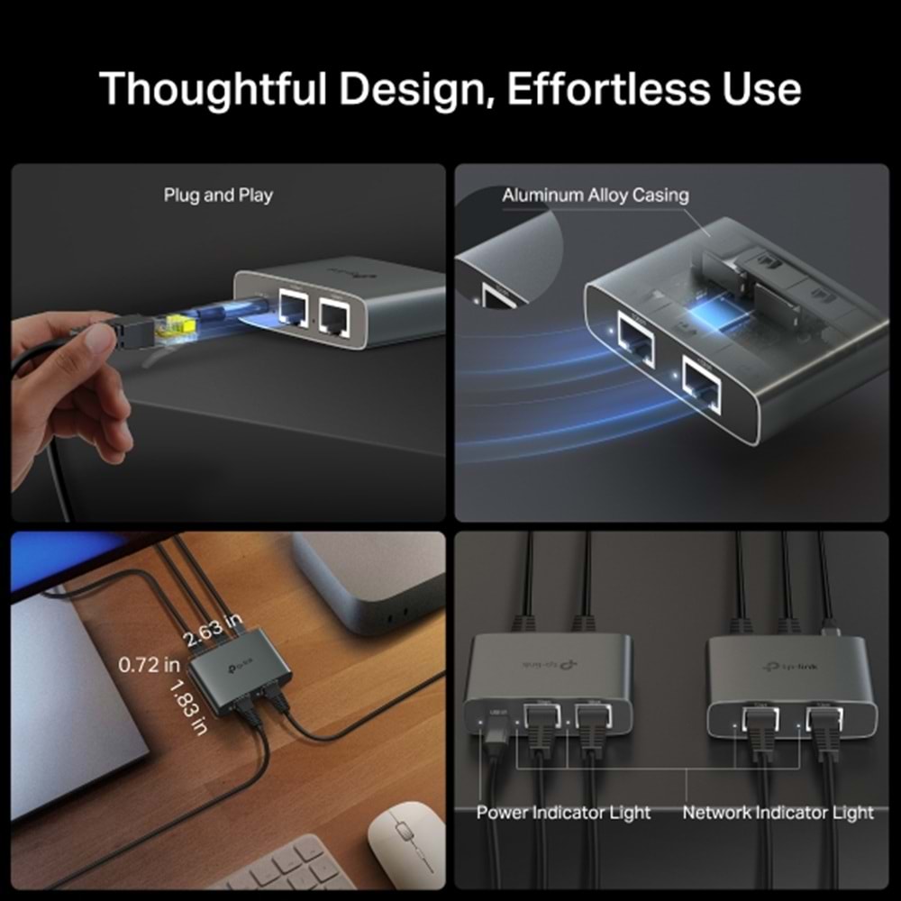 Tp-Link EH310 1 den 3 e Gigabit Ethernet Splitter
