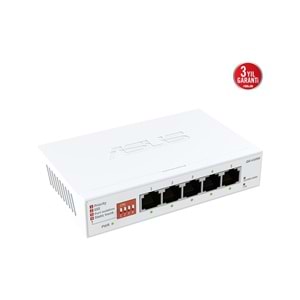 Asus QG-U1050 5-Port 2,5G Gigabit Ethernet Tak Çalıştır Yönetilemez Switch