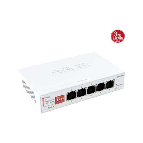 Asus QG-U1050 5-Port 2,5G Gigabit Ethernet Tak Çalıştır Yönetilemez Switch