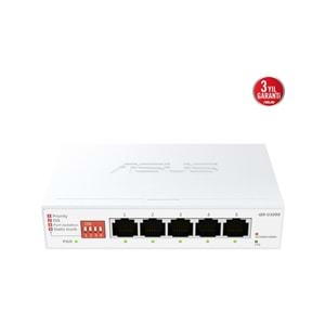 Asus QG-U1050 5-Port 2,5G Gigabit Ethernet Tak Çalıştır Yönetilemez Switch