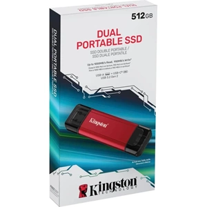 Kingston 512GB USB-A & USB-C Taşınabilir SSD