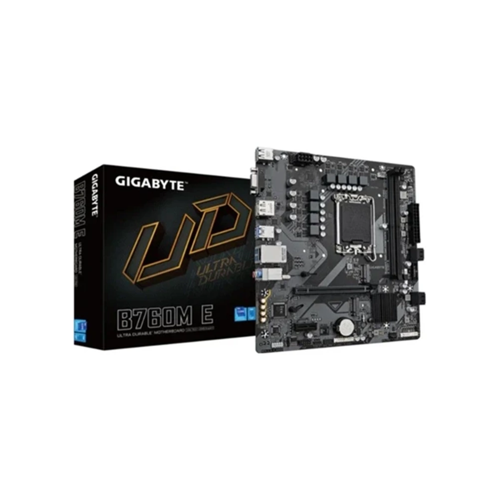 GIGABYTE B760M-E B760M-E 7200MHz OC DDR5 LGA1700 M.2 HDMI DisplayPort MicroATX Anakart