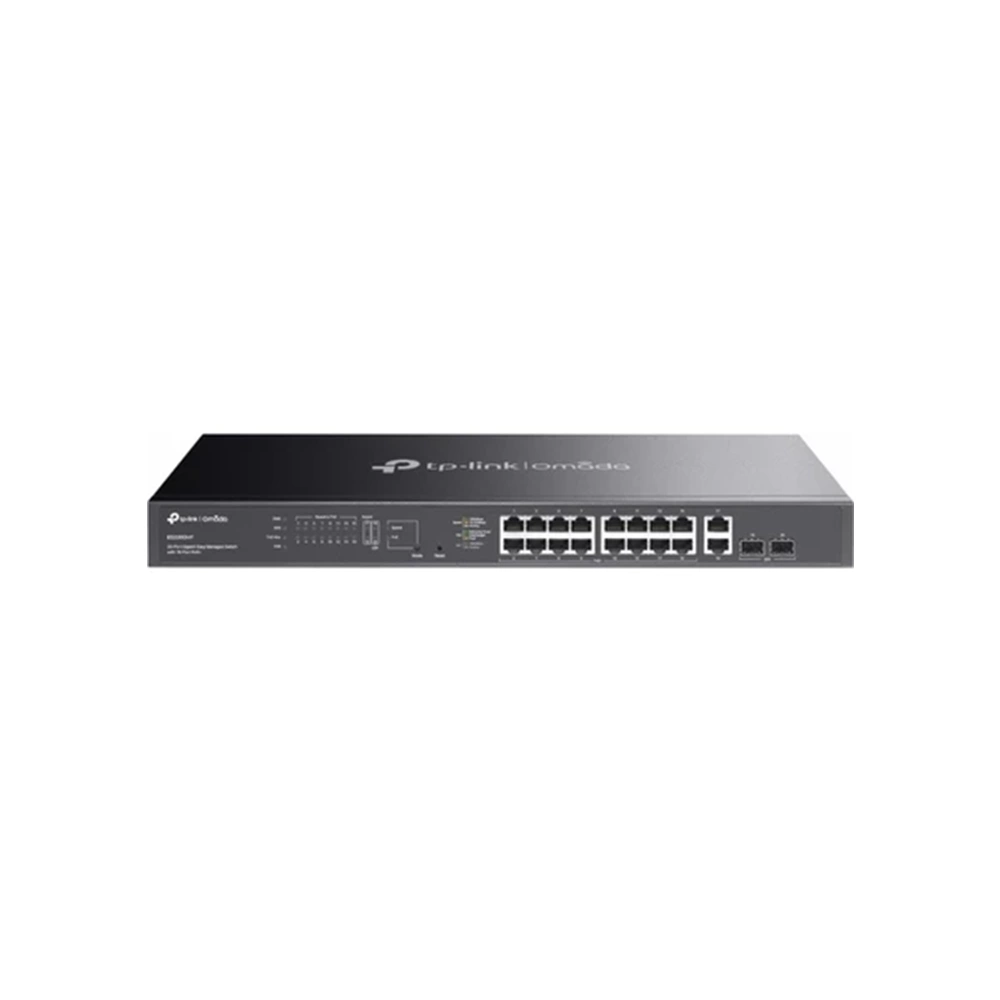 TP-LINK OMADA ES220GMP 16 PORT GIGABIT + 2XGB SFP+2XGB RJ45 UPLINK CLOUD YÖNETİLEBİLİR 250W POE RACKMOUNT SWITCH
